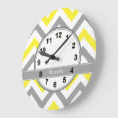 Het gele Monogram van de Naam van de Chevron van Grote Klok (Hoek)