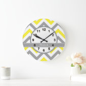 Het gele Monogram van de Naam van de Chevron van Grote Klok (Huis)