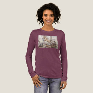 Het Geleerde Paard dat uit een Boek Springt Tri-Blend Shirt