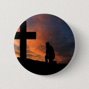 Het Geloof DwarsJesus Peace Love Destiny van het c Ronde Button 5,7 Cm