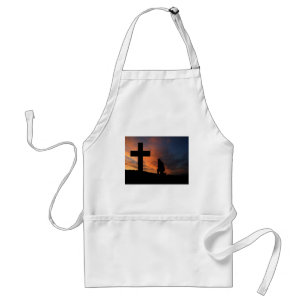 Het Geloof DwarsJesus Peace Love Destiny van het c Standaard Schort