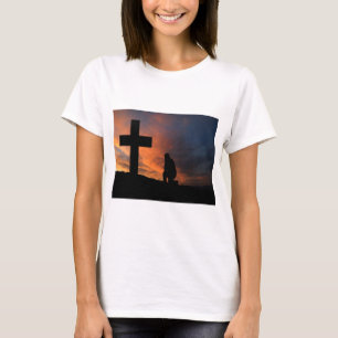 Het Geloof DwarsJesus Peace Love Destiny van het T-shirt