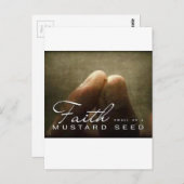 Het geloof zo klein als mosterdzaad briefkaart (Voorkant / Achterkant)