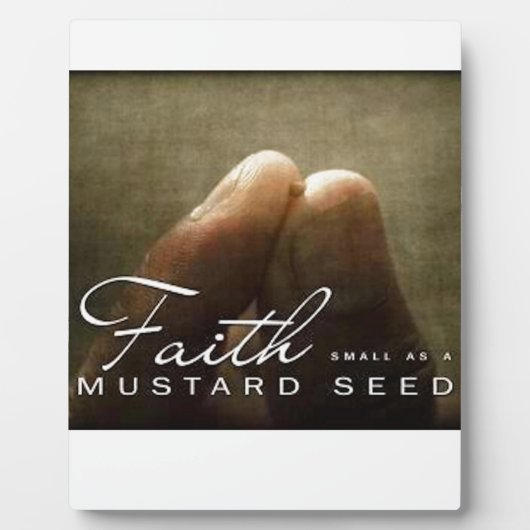 Het geloof zo klein als mosterdzaad fotoplaat (Voorkant)