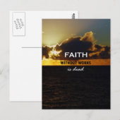 Het geloof zonder werken is dood briefkaart (Voorkant / Achterkant)