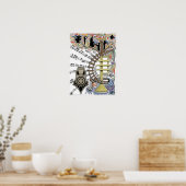 "Het geluid hoort door de bomen" Poster (Keuken)