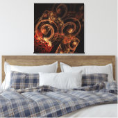 Het geluid van de Abstracte Afdruk van het Canvas  (Insitu (Slaapkamer))
