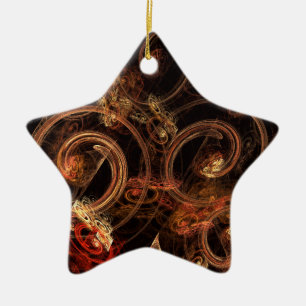 Het geluid van de Abstracte Art Star-versiering va Keramisch Ornament