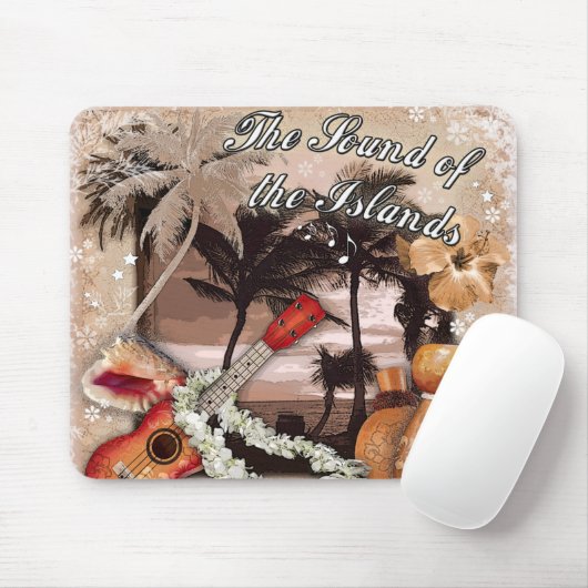Het geluid van de eilanden muismat (Met muis)