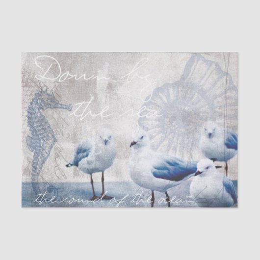 Het geluid van de oceaan tissuepapier (Voorkant)