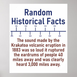 Het geluid van de Volvanic Eruption Krakatau Poster