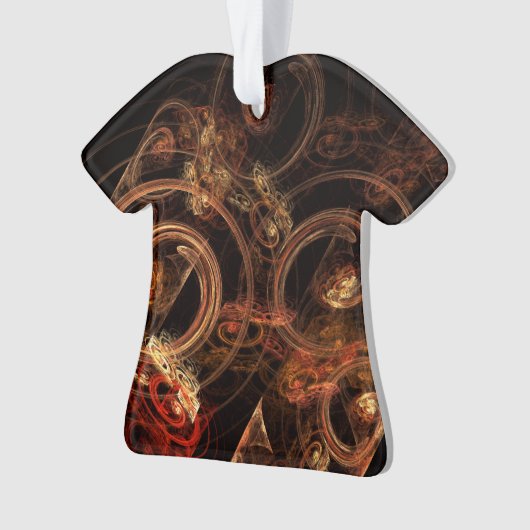 Het geluid van het Abstracte Art Acrylische Shirt  Ornament (voorkant)