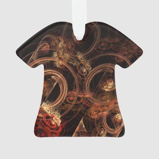 Het geluid van het Abstracte Art Acrylische Shirt  Ornament (achterkant)