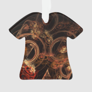 Het geluid van het Abstracte Art Acrylische Shirt  Ornament