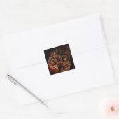 Het geluid van het Abstracte Kunstplein voor muzie Vierkante Sticker (Envelop)