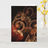 Het geluid van het Abstracte Wenskaart van de Kuns Kaart (Gele Bloem)