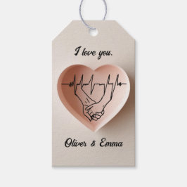 Het geluid van je hartslag cadeaulabel