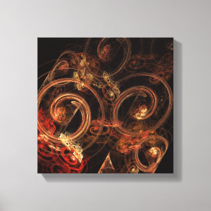 Het geluid van Muziek Abstract Zwart-wit Canvas Afdruk