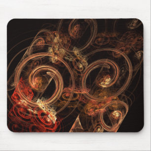 Het geluid van muziek Abstracte Art Mousepad Muismat