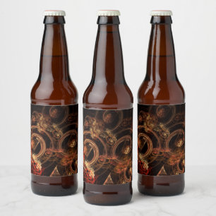 Het geluid van muziek Abstracte kunst Bier Etiket