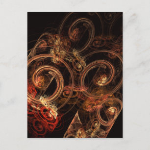 Het geluid van muziek Abstracte kunst Briefkaart