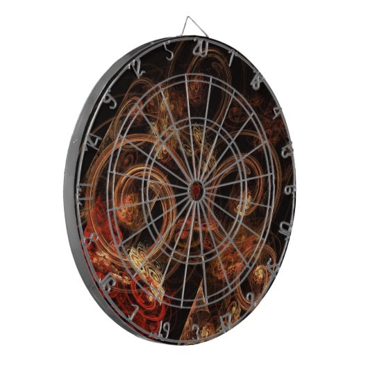 Het geluid van muziek Abstracte kunst Dartbord (Voorkant Links)