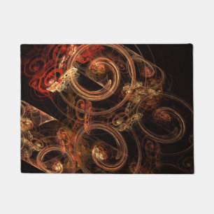 Het geluid van muziek Abstracte kunst Deurmat