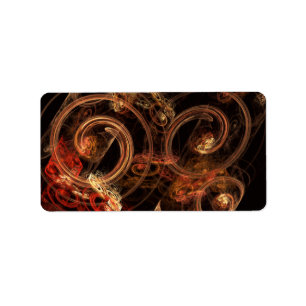 Het geluid van muziek Abstracte kunst Etiket