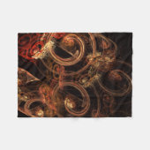 Het geluid van muziek Abstracte kunst Fleece Deken (Voorkant (Horizontaal))