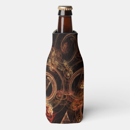 Het geluid van muziek Abstracte kunst Flesjeskoeler (Fles Voorkant)