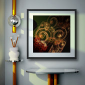 Het geluid van muziek Abstracte kunst Poster