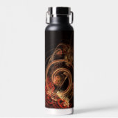 Het geluid van muziek Abstracte kunst Waterfles (Voorkant)