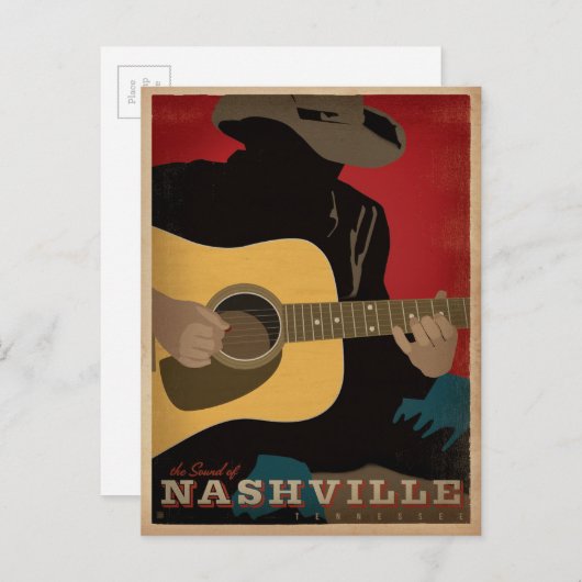 Het geluid van Nashville Briefkaart (Voorkant / Achterkant)