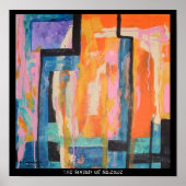 Het geluid van Stilte drukt Poster (Voorkant)