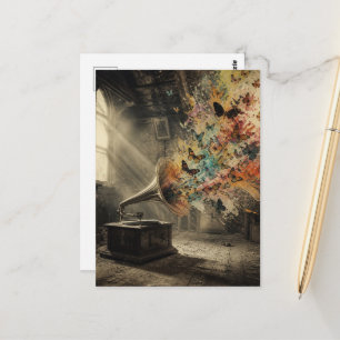 Het geluid van vlinders op de zolder briefkaart