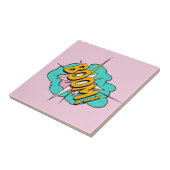 Het geluidseffect van een stripboek: Boom! actiebe Tegeltje (Zijkant)