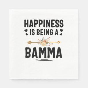 Het geluk is een Bamma Thanksgiving kerst Servet