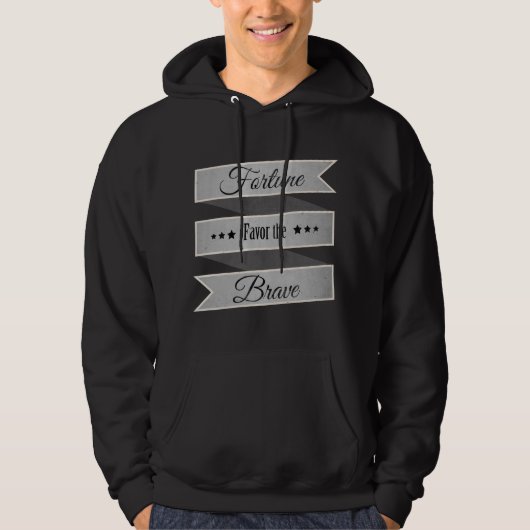 Het geluk van de dapperheid hoodie (Voorkant)