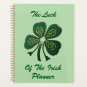 Het geluk van de Ierse Green Shamrock 2025 Planner (Voorkant)