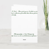 Het Geluk van O van de bloei Kaart (Achterkant)