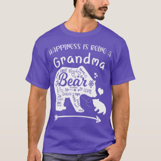 Het geluk van vrouwen is een oma Arrow Grandma T-shirt