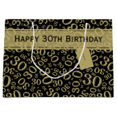 Het gelukkige 30ste goud en het Wit van het Groot Cadeauzakje (Voorkant)