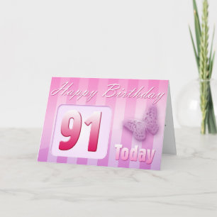 Het gelukkige 91ste Mamma van de groot-Tante van Kaart