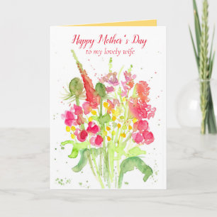 Het gelukkige Boeket van de Bloem van de Vrouw van Kaart