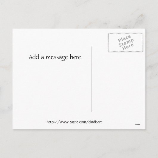 Het gelukkige Briefkaart van de Groet van het (Achterkant)