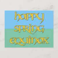 Het gelukkige Briefkaart van Equinox van de Lente