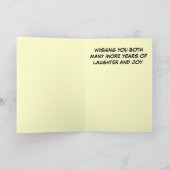 Het gelukkige Gekste Paar van het Jubileum dat ik Kaart (Binnen)