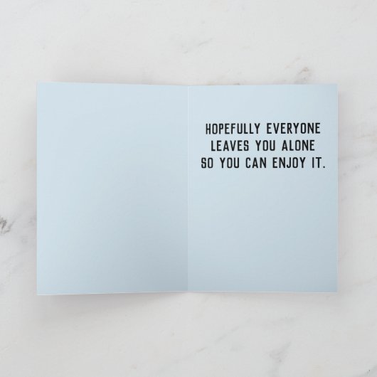 Het gelukkige introvert van de Verjaardag (pas Kaart (Binnen)