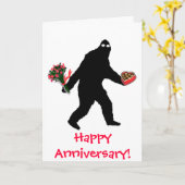 Het Gelukkige Jubileum van Bigfoot Kaart (Gele Bloem)