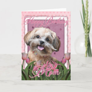 Het gelukkige Mamma van de Verjaardag - ShihPoo - Kaart